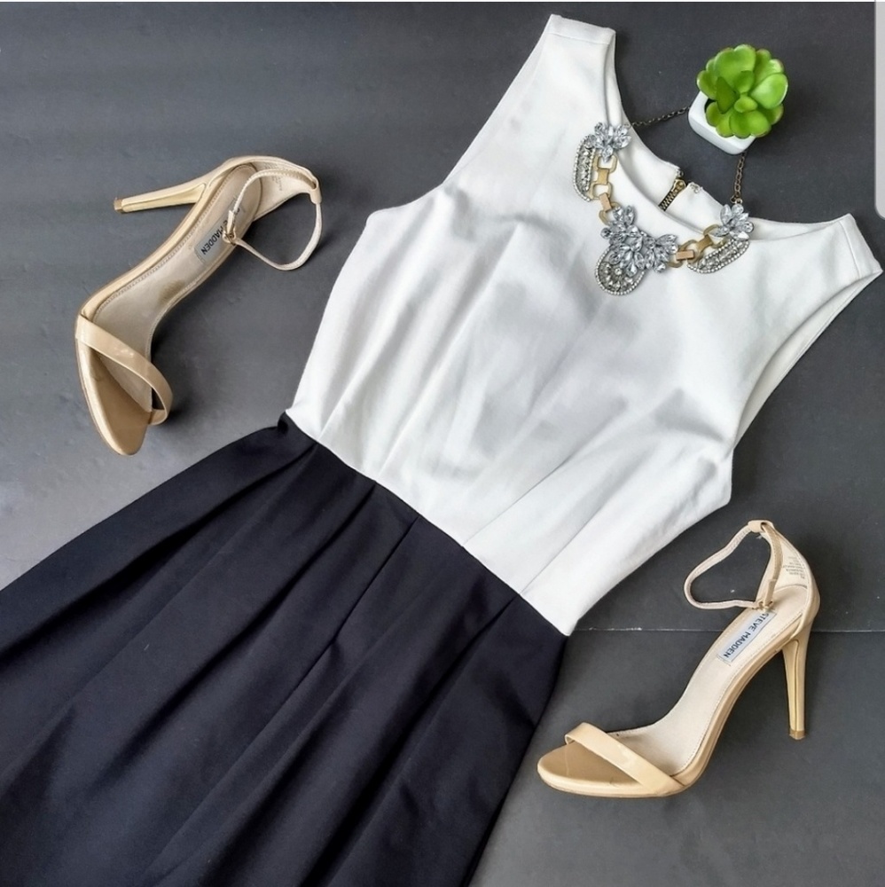 Kate Spade Fit and Flare Color Block Dress